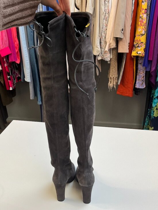 Stuart Weitzman Highland Over-the-knee Suede Boots - Picture 2 of 5